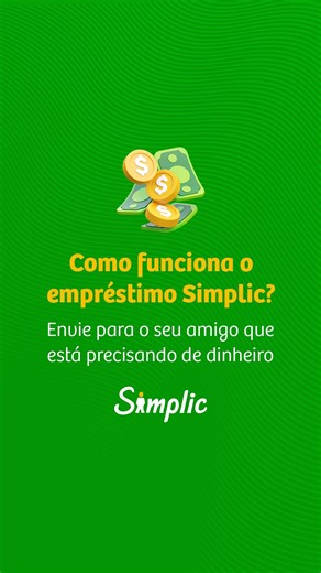 Simplic Empréstimos on Instagram: "Descubra como funciona o empréstimo Simplic! 1⃣ Saiba quem pode pedir e quais são os requisitos. 2⃣ Faça tudo pelo site, rápido e sem complicação. 3⃣ Veja como funciona a aprovação e receba o dinheiro na sua conta, caso aprovado, em até 1 dia útil. 4⃣ Ficou com alguma dúvida? Assista aos vídeos passo a passo. Links na Bio! #EmpréstimoFácil #CréditoPessoal #Simplic #EmpréstimoRápido"