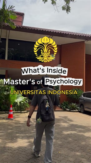 Campus tour S2 Sains Psikologi UI 🎓 Kira-kira seperti inilah gambaran kehidupan mahasiswa program studi S2 Sains Psikologi di UI🤩 Kalau kamu tertarik untuk lanjut ke prodi S2 sains psikologi UI, pendaftaran SIMAK UI sedang dibuka. Yuk daftar dan jadi bagian dari UI! #S2 #infos2 #psikologiui #psikologi