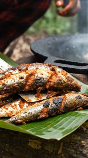 World's best and crispy Sardine Fry on Open Fire | 8K ASMR Cooking 🐟🔥