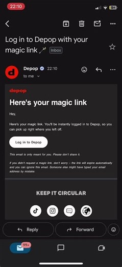 How to connect to Depop on FLUF Connect Mobile App