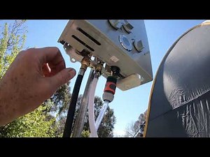 Camping Shower Gas Hot Water - simple and easy camp set up