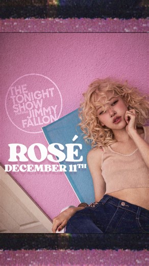 #ROSÉ makes her #FallonTonight talk debut and performs a song from #rosiebyROSÉ this Wednesday 💗 #ROSÉonFallon | The Tonight Show Starring Jimmy Fallon