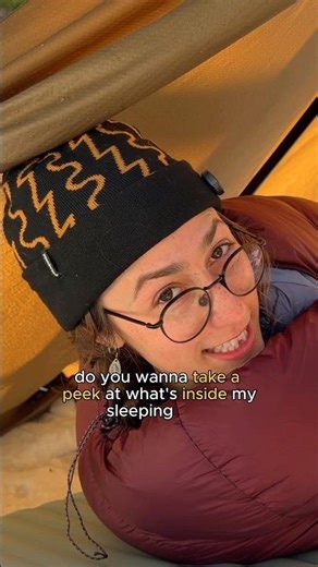 wanna peek inside my sleeping bag?