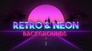Retro Wave & Neon Backgrounds