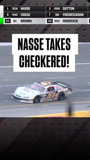 NASCAR Regional on Instagram: "STEPHEN. NASSE. After leader Ty Majeski gets blacked flag for jumping the final restart, the 30-year-old finally takes checkered at @5flagsspeedway to become the unofficial #SnowballDerby winner 🏁"