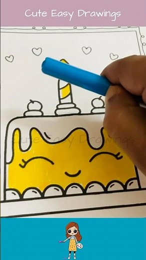 Cute Easy Drawings Coloring Book for Kids
