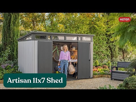 Keter Artisan 11x7 DuoTech | Large Outdoor Storage Shed