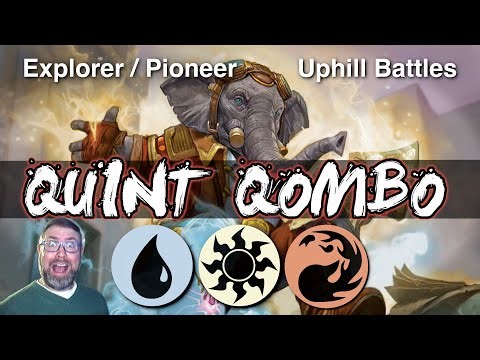QUINTORIUS COPY COMBO rules!!! ☀️🌊🔥 LCI Explorer / Pioneer | Uphill Battles | Arena MTG Gameplay