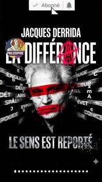 Why does Derrida write Différance with an "A": The secret revealed 🅰️