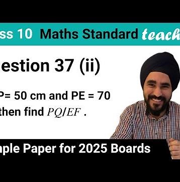 Question 37 (ii) - If DP= 50 cm and PE = 70 cm then find PQ/EF - Teachoo