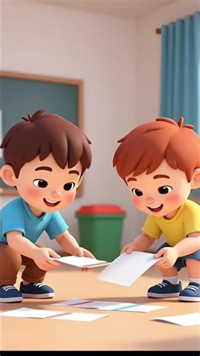 Bits Of Paper Lying On The Floor Rhyme With Lyrics I Kids Songs I English Rhymes For Children I Poem