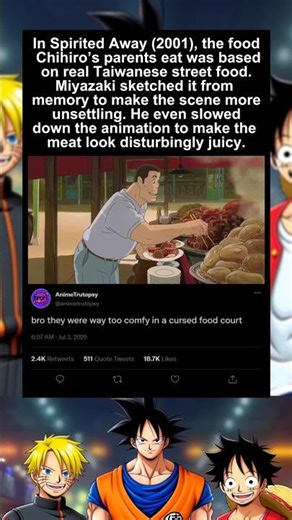 That Disturbing Food Scene in Spirited Away? It Was Real. #spiritedaway #shorts