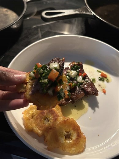 I ate this and immediately felt better. 👩🏾‍🍳 #fyp #cooking #tostones