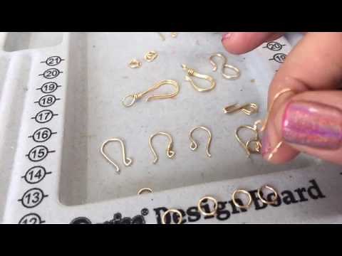 Learning to make jump rings, earring hooks, and necklace hooks