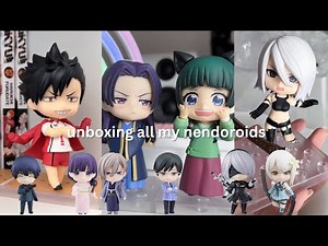 cozy unboxing & assembling 10 nendoroids (in one sitting🥵) ♡𓂃 ࣪ ִֶָ☾.