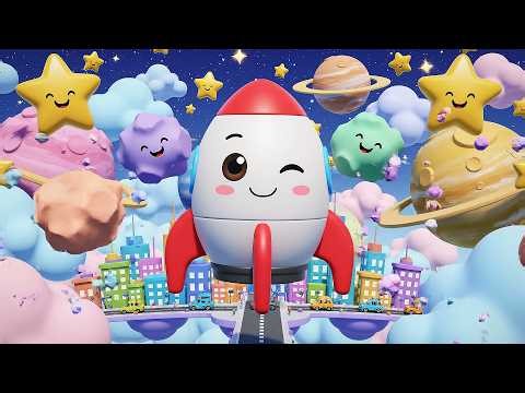 Little Rockets Go Whoosh Whoosh Boom | Space Song & Counting for Kids