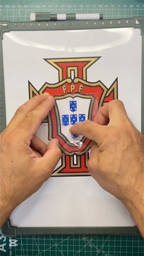 DIY Portugal Football Logo Vinyl Sticker! 🇵🇹⚽ #shorts