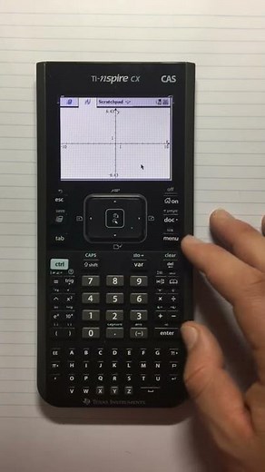 How to use Zoom Fit on the Ti-nspire cx CAS