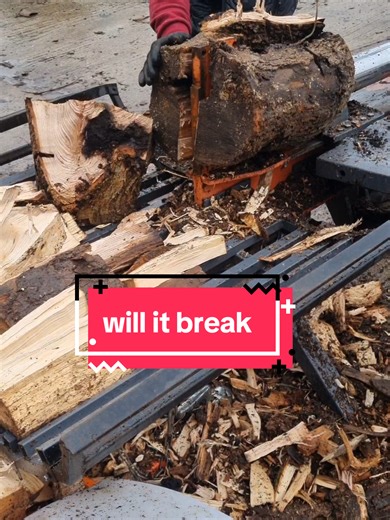 Testing Unbreakable Wood Against a Splitter