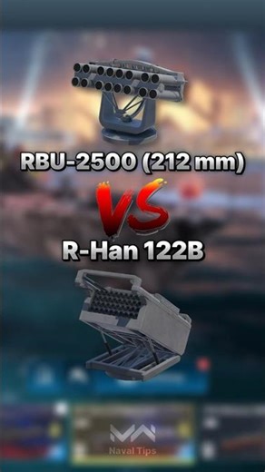 RBU-2500 (212mm) vs R-Han 122B 💥 Which Is Better? | Modern Warships | #modernwarships