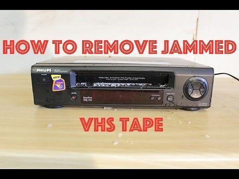 How to remove jammed VHS tape
