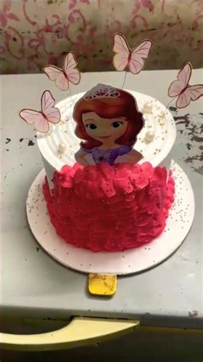 Barbie doll and butterfly cake