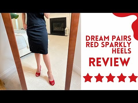 Dream Pairs Red Sparkly Heels Review 👠 Stunning, Elegant & Comfortable