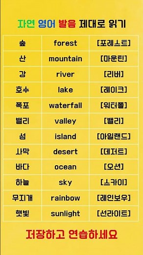 Must-Know English Vocabulary for Nature | English You Can Learn by Watching, Listening, and Repea...
