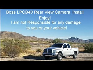 Ram gets Boss LPCB40 Rear view camera install