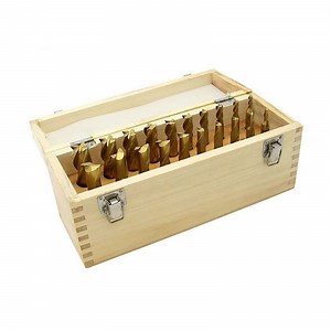 [Hot Item] 20PCS HSS End Mill Set for Metal Stainless Steel Milling in Wooden Case