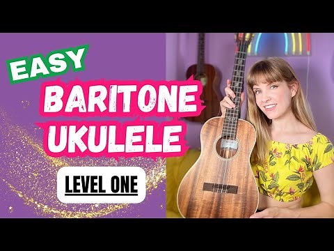 Your First Baritone Ukulele Lesson (Easy Beginner)