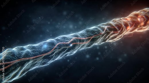 Dynamic Visualization of Electric Current Flow Through a Conductor in Stunning Detail