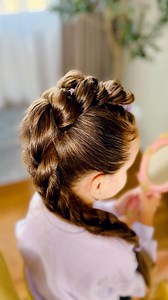 This is the most voluminous Dutch Braid you’ve ever seen 💜💜💜. We revealed the secret of Rumi’s braid✨✨✨ Thin hair is not a hindrance 💜 ✨Be sure to add this quick and easy hair tutorial to favourites ✨. #dutchbraid #rumi #childrenhairstyles #braidideas #hairideas | Nicole's Hairstyle