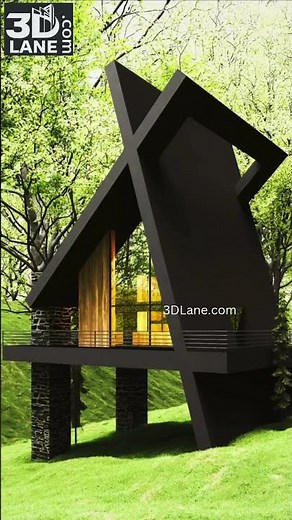 Explore a Slope House in 3D: Innovative Architecture at Its Best