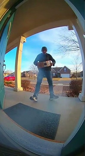 Video of porch package pirate when bait exploded