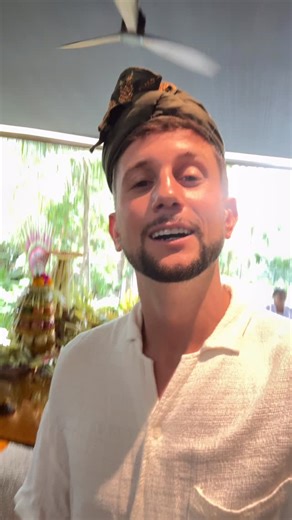 The final Balinese blessing is complete at @lost.villa Feeling so blessed and grateful for this moment 🌿 | Lost LeBlanc