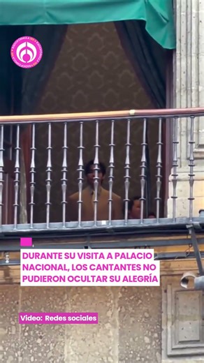 BTS no dejó de saludar al ARMY mexicano en Palacio Nacional