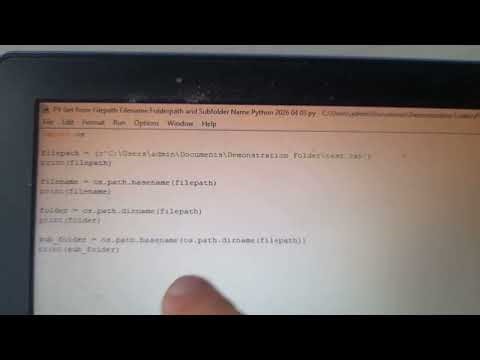 Get from Filepath Filename, Folderpath, and Subfolder Name (Python), Reg GKFYJHSP