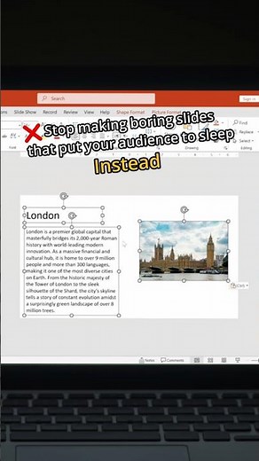 POWERPOINT CINEMATIC TEXT EFFECT 🎞️🔥 #shorts #powerpoint
