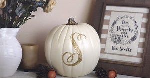 How To Make A Monogram Pumpkin