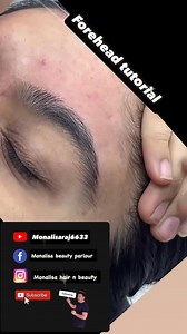 Forehead tutorial for beginners #forehead #threading | Monalisa Beauty Parlour