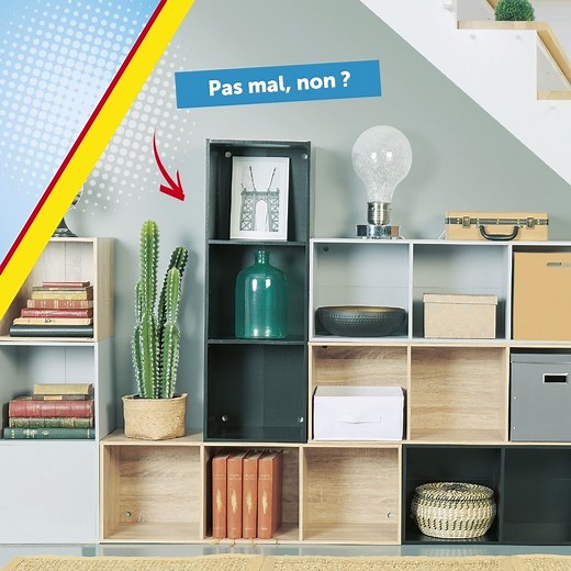 😊 JEUDI, EN MODE RANGEMENT ! Le rangement, c'est maintenant ! Grâce aux structures CUBOX, modulez vos envies ! C'est le moment de foncer ! À retrouver dans vos magasins GiFi ! | GiFi