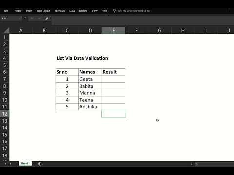 How to Create Drop Down List in Excel | Data Validation Step by Step