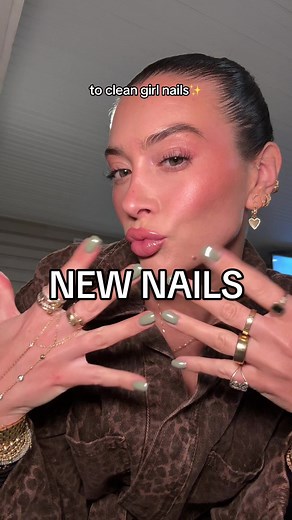 Nail Transformation: Stunning Sage Green Chrome Designs