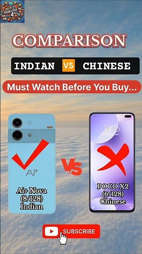 Ai+ Nova vs POCO X2📲 Indian vs Chinese Phone Comparison📲 Data Privacy Phone #ai+nova #pocox2 #shorts