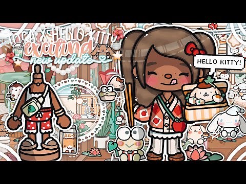*NEW* Toca Boca x Hello Kitty Update! 🐈🌺⭐️🌧️ || *VOICED* 🎙️|| Toca Boca Life World Update 🐞🍵🪷🌧️