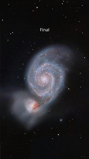 What does astrophotography look like at different stages of the process?