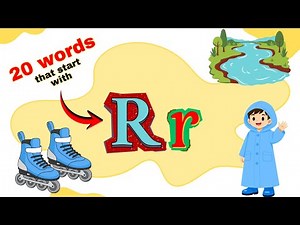 Letter R Words for Kids 🐰 | Learn Letter R Phonics | First Words | English Vocabulary 🚀