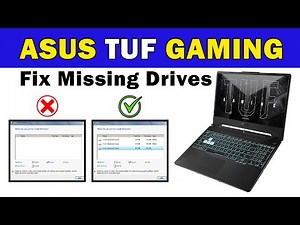 Fix Missing Drives on ASUS TUF Gaming Laptop | Install Windows Easily Without Drivers