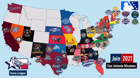 Minor League Baseball teams' current location | #MiLB